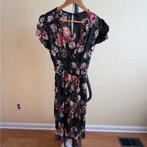 Angie Floral Green Jumpsuit